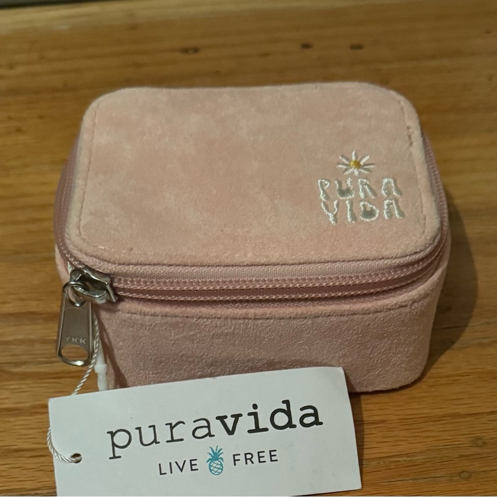 NWT Pura Vida | Mini Journey Jewelry Case | Bubblegum Pink Color